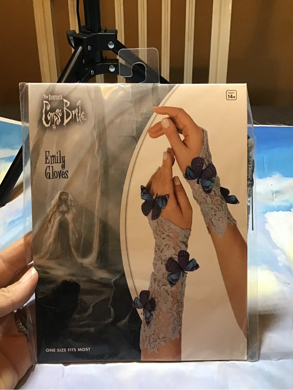 Tim burton corpse bride Emily gloves -New